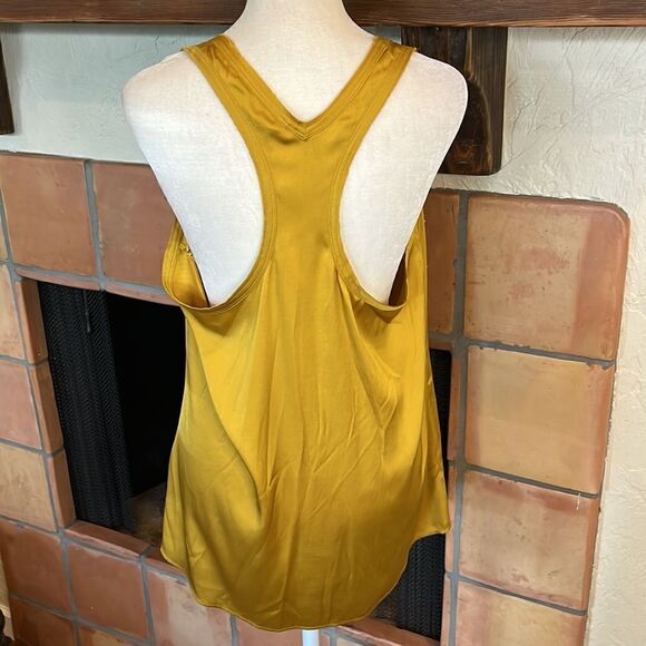 Trina Turk Silk/Spandex Blend Racerback Raw Edge Tank Top, M! - Picture 5 of 8
